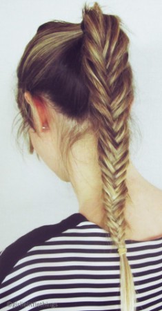Trenza de espiga.